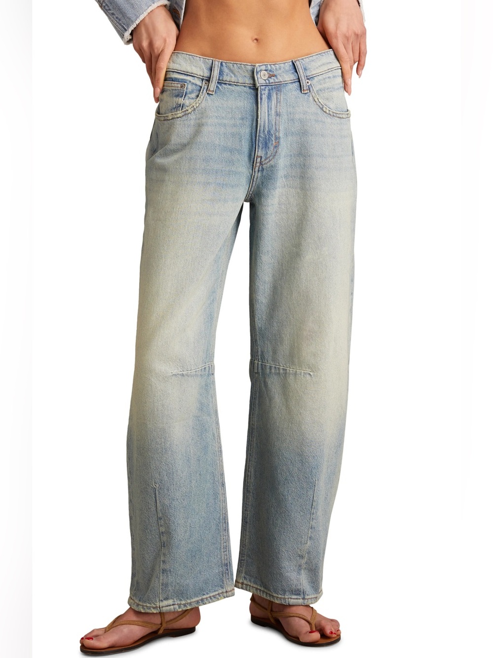 Lucky Brand Barrel Wide Leg Jean Saddle Up Wash NWT Size 10 30